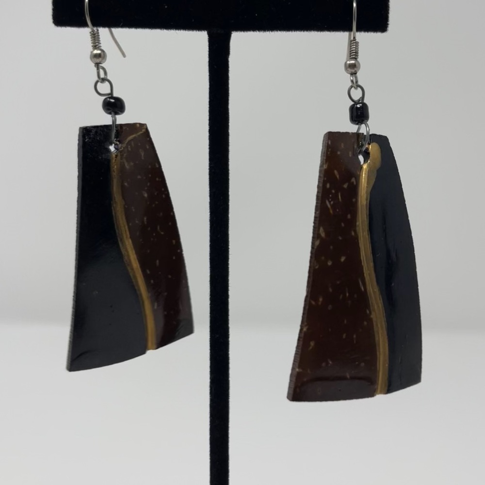 Ethnic Handmade Coconut Shell Earrings
